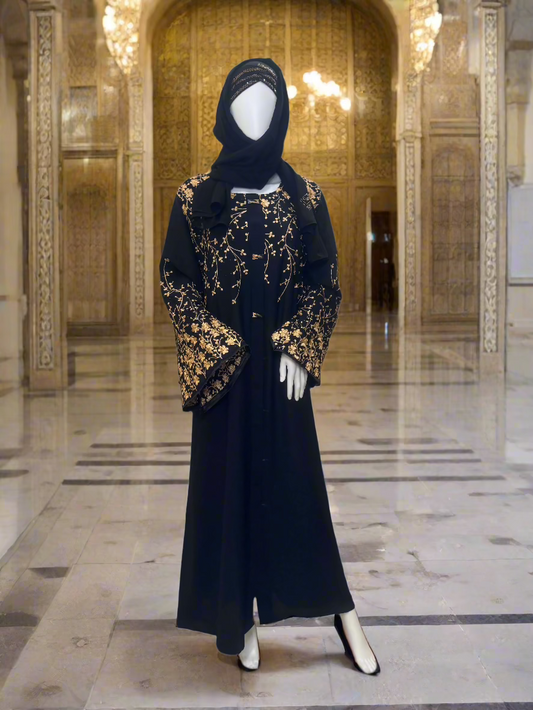 Midnight Gold Abaya