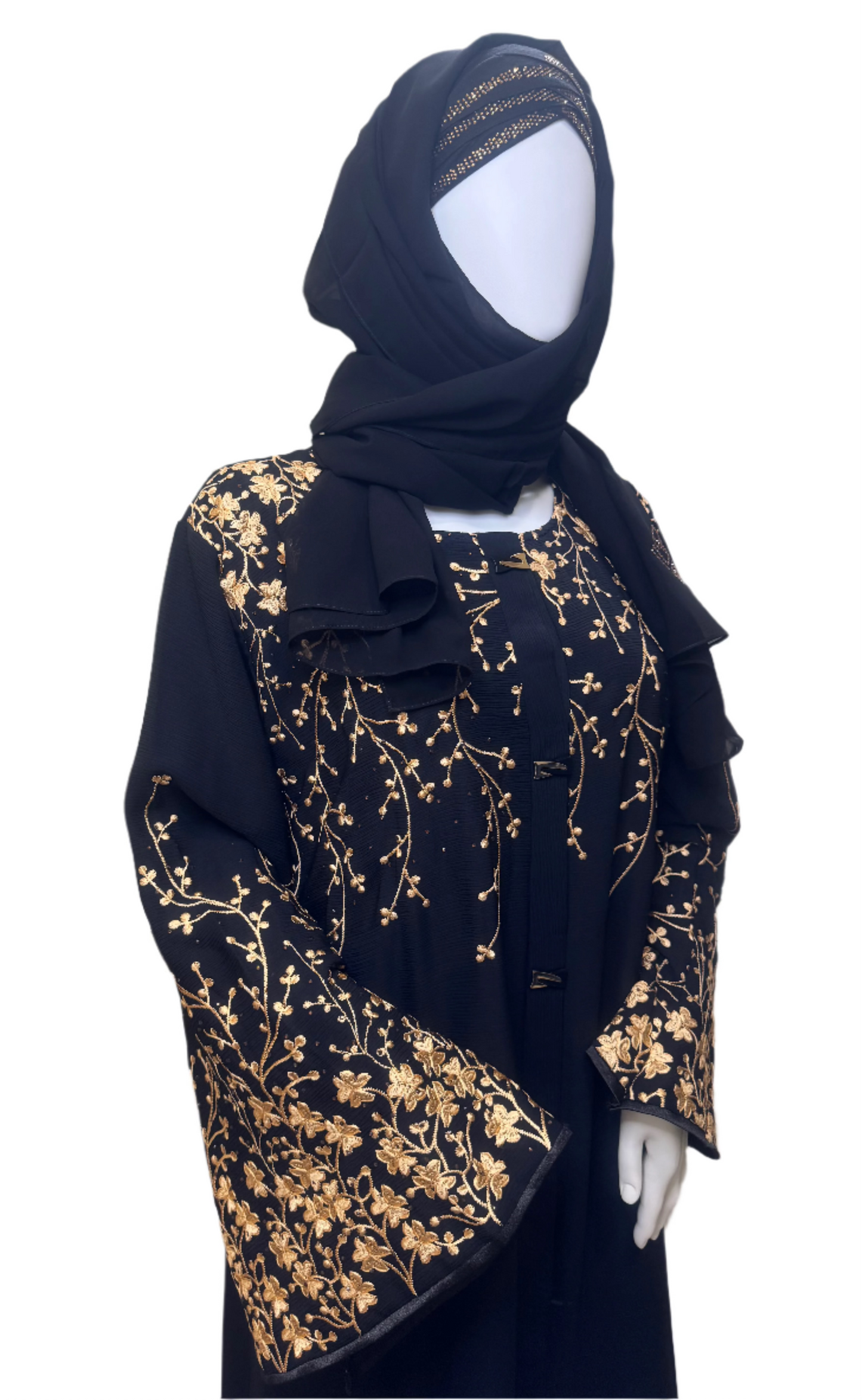 Midnight Gold Abaya