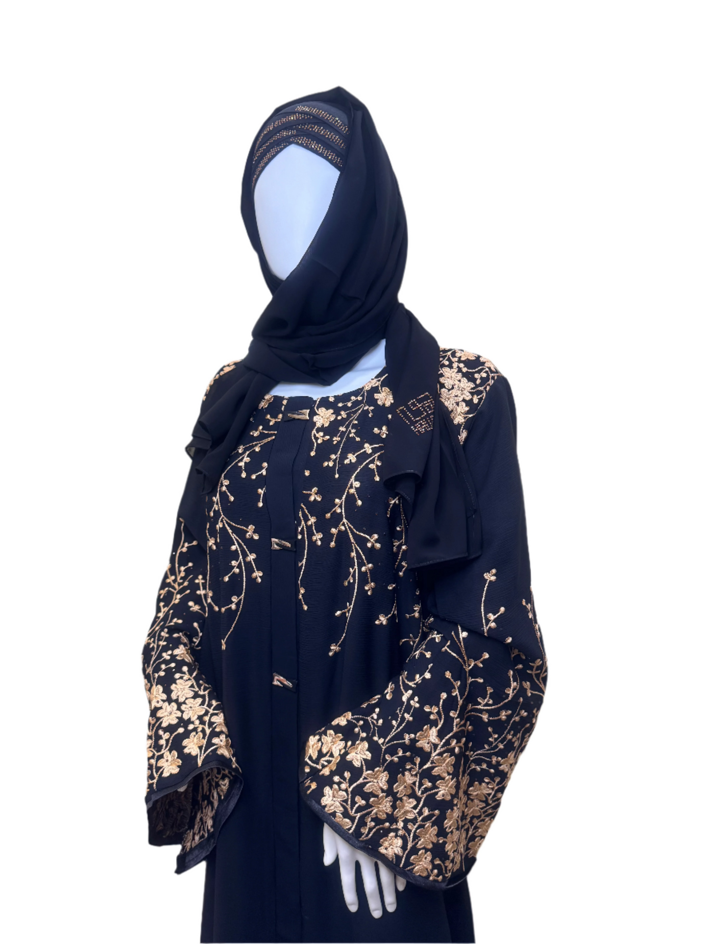 Midnight Gold Abaya