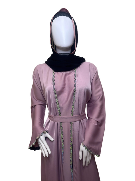 Blush Elegance Abaya
