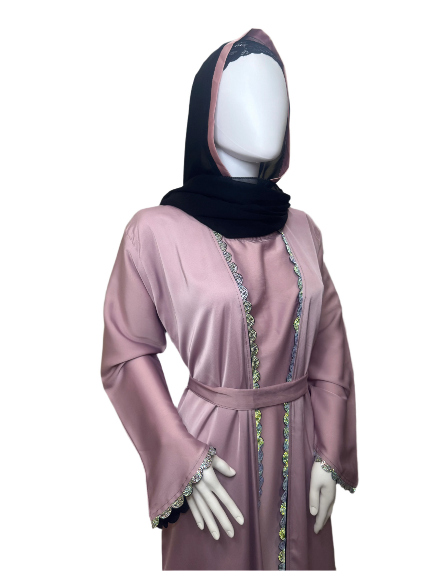 Blush Elegance Abaya