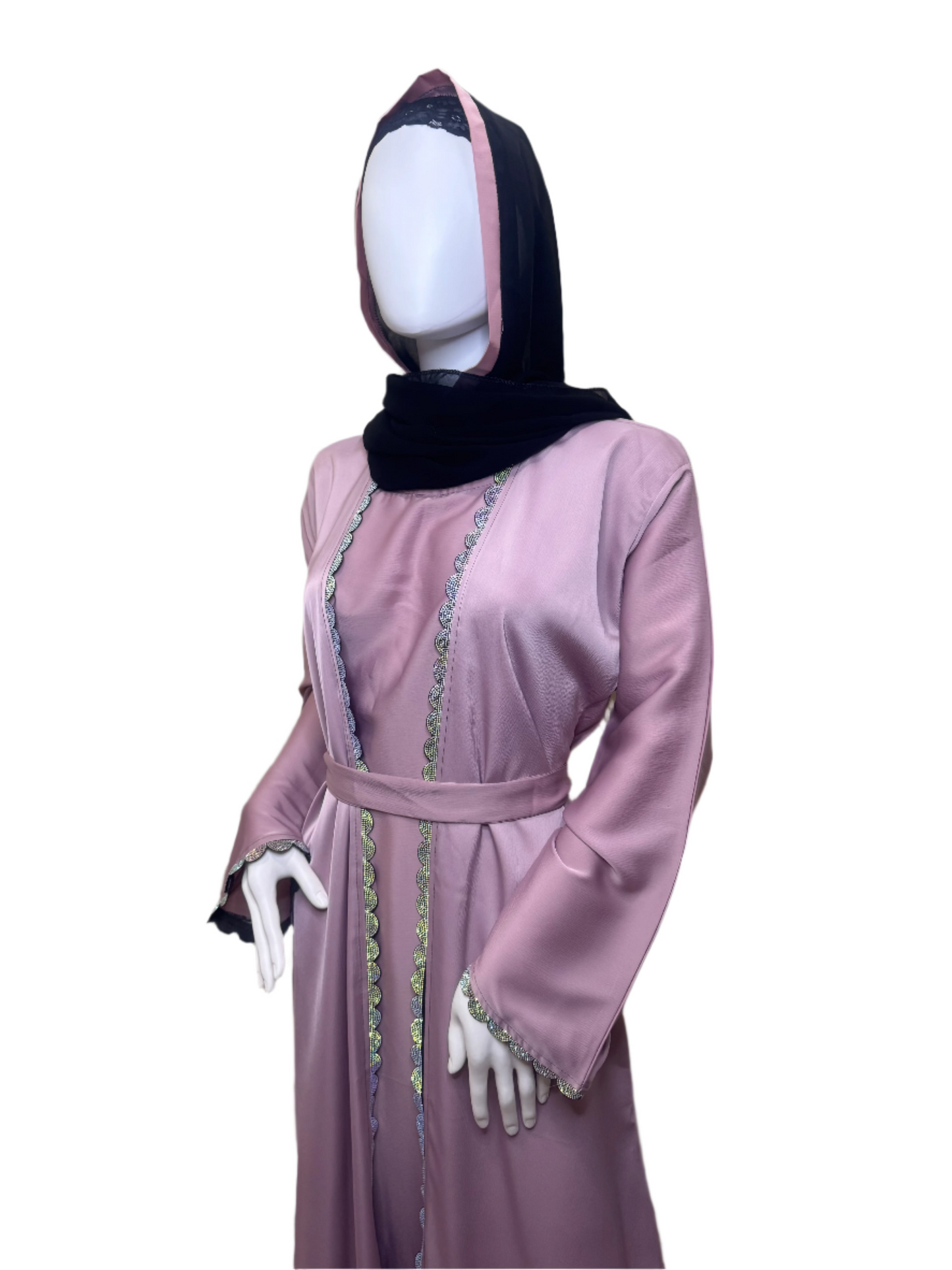 Blush Elegance Abaya
