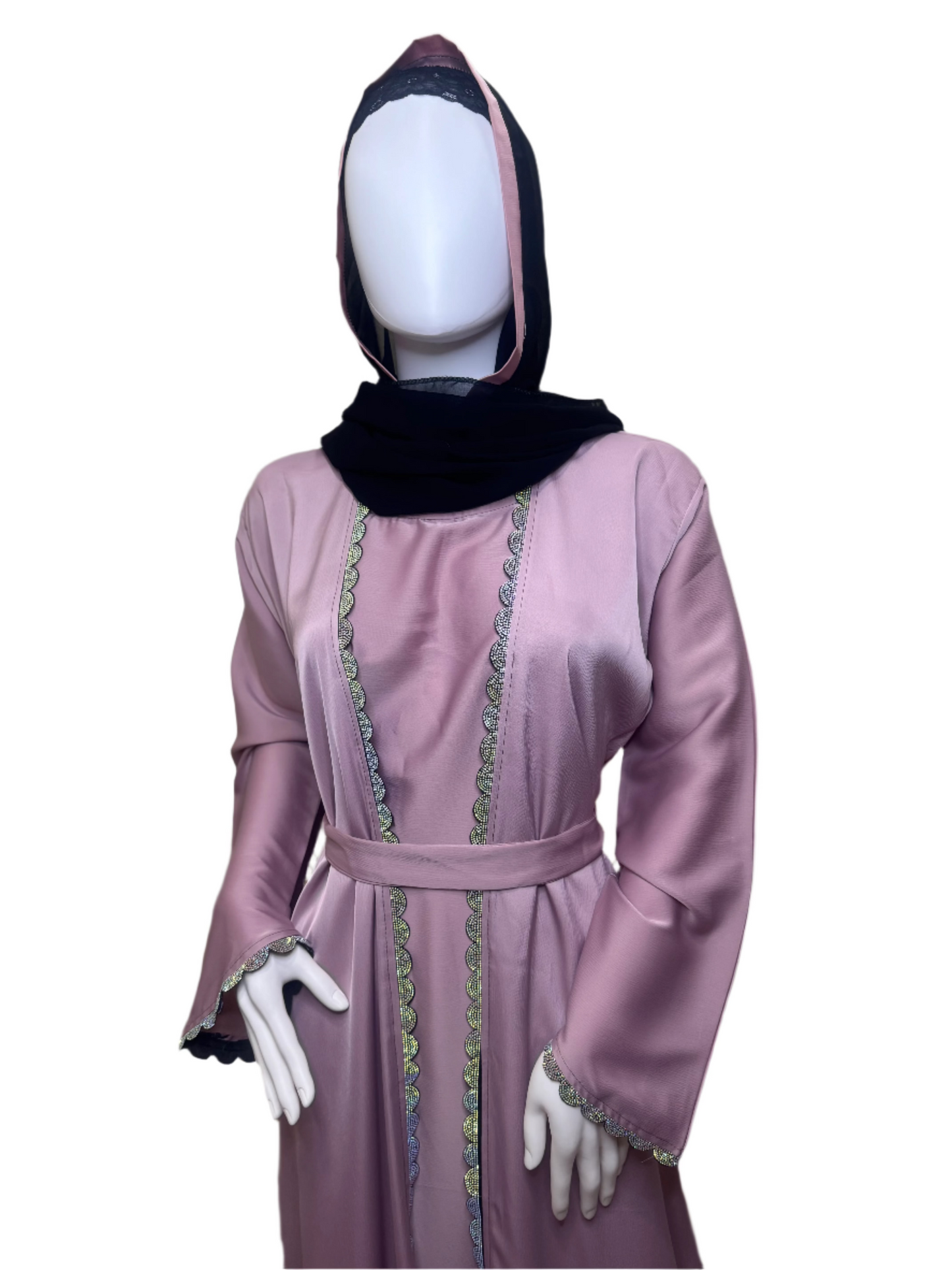 Blush Elegance Abaya
