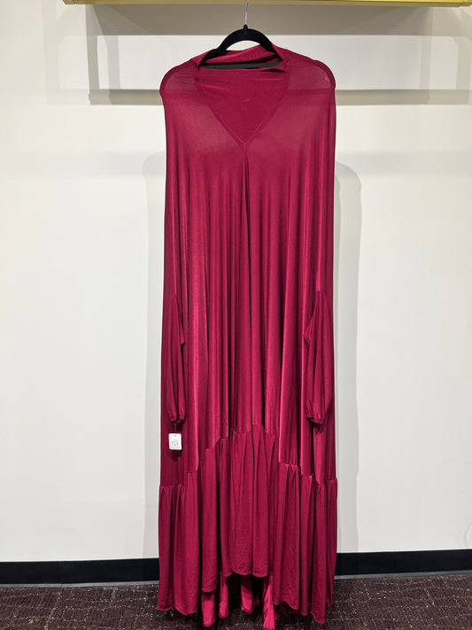 Royal Red Jilbab | Bold Modest Statement