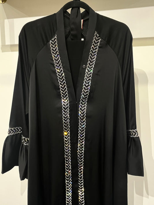 Premium Satin Crepe Silk-Blend Fabric (Soft Luxury Finish, Lightweight Flowing Drape)