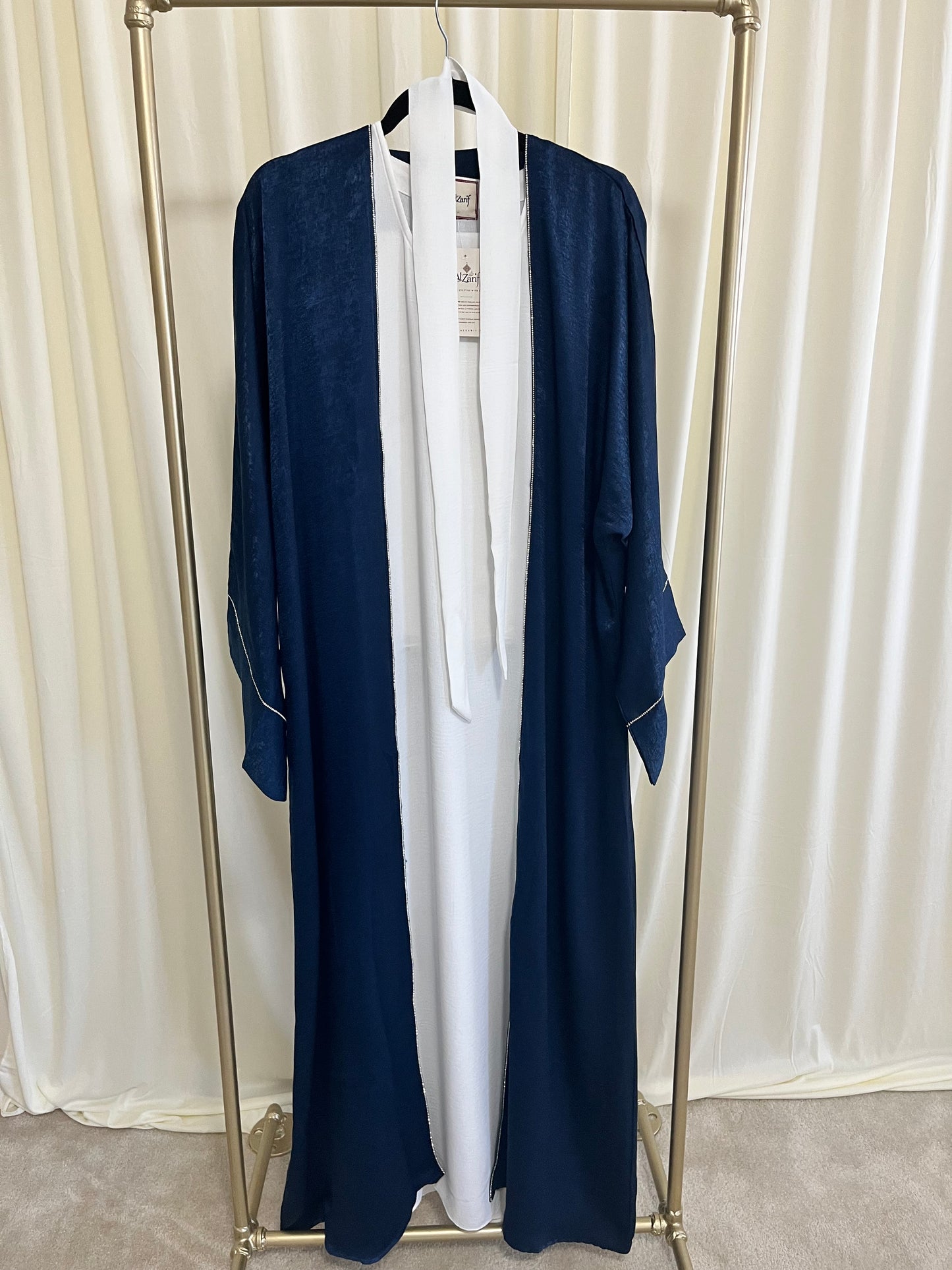 The Sapphire Zenith Shimmer Abaya