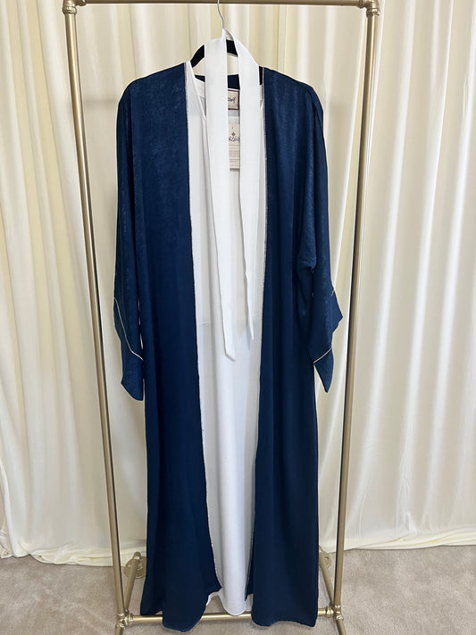 The Sapphire Zenith Shimmer Abaya