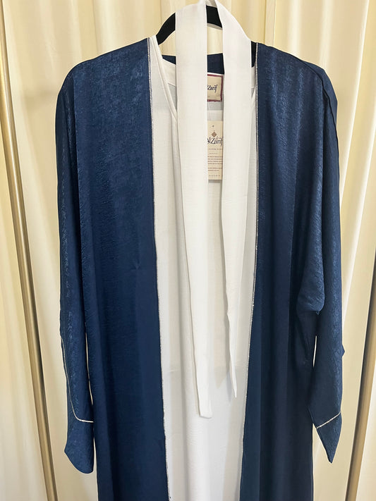 The Sapphire Zenith Shimmer Abaya