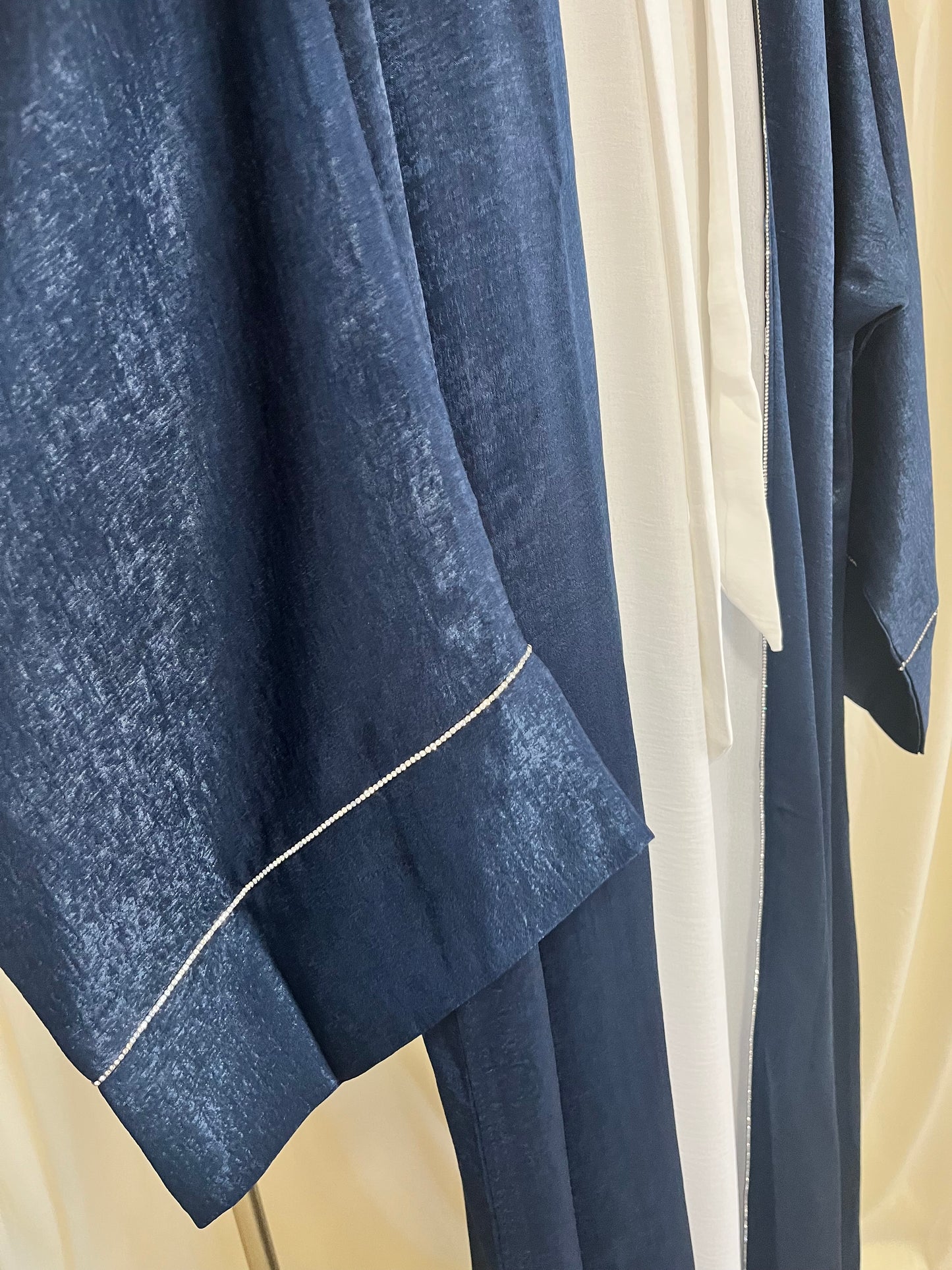 The Sapphire Zenith Shimmer Abaya