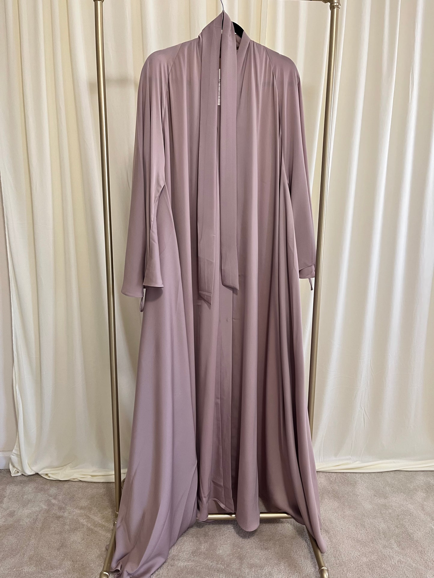 Night Gray Luxe Flow Abaya