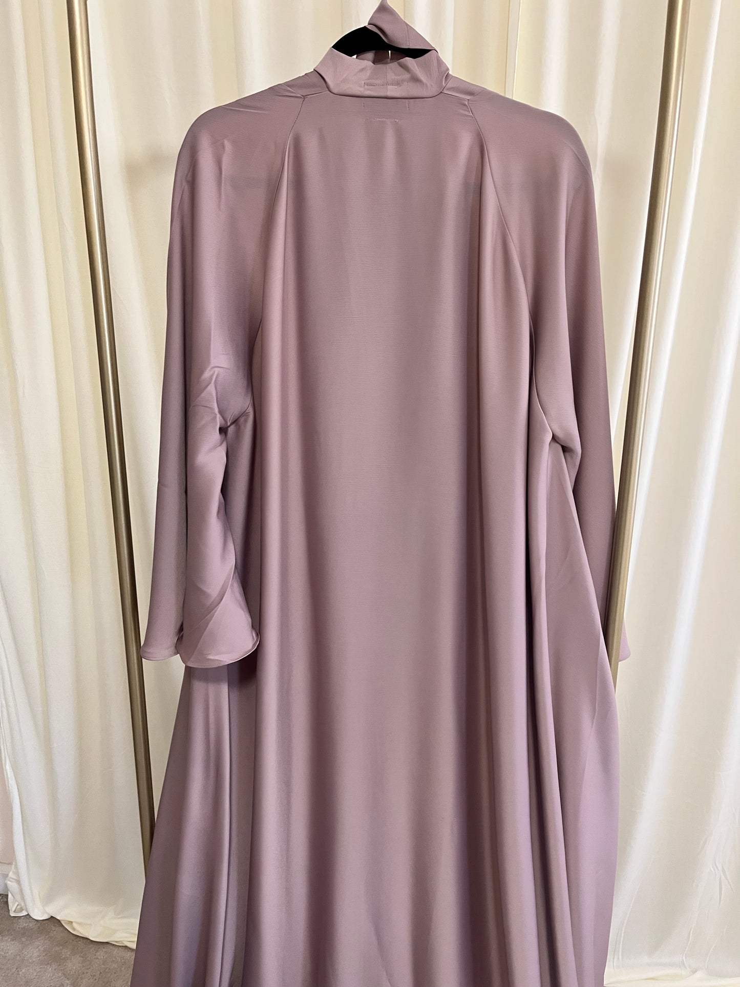 Night Gray Luxe Flow Abaya