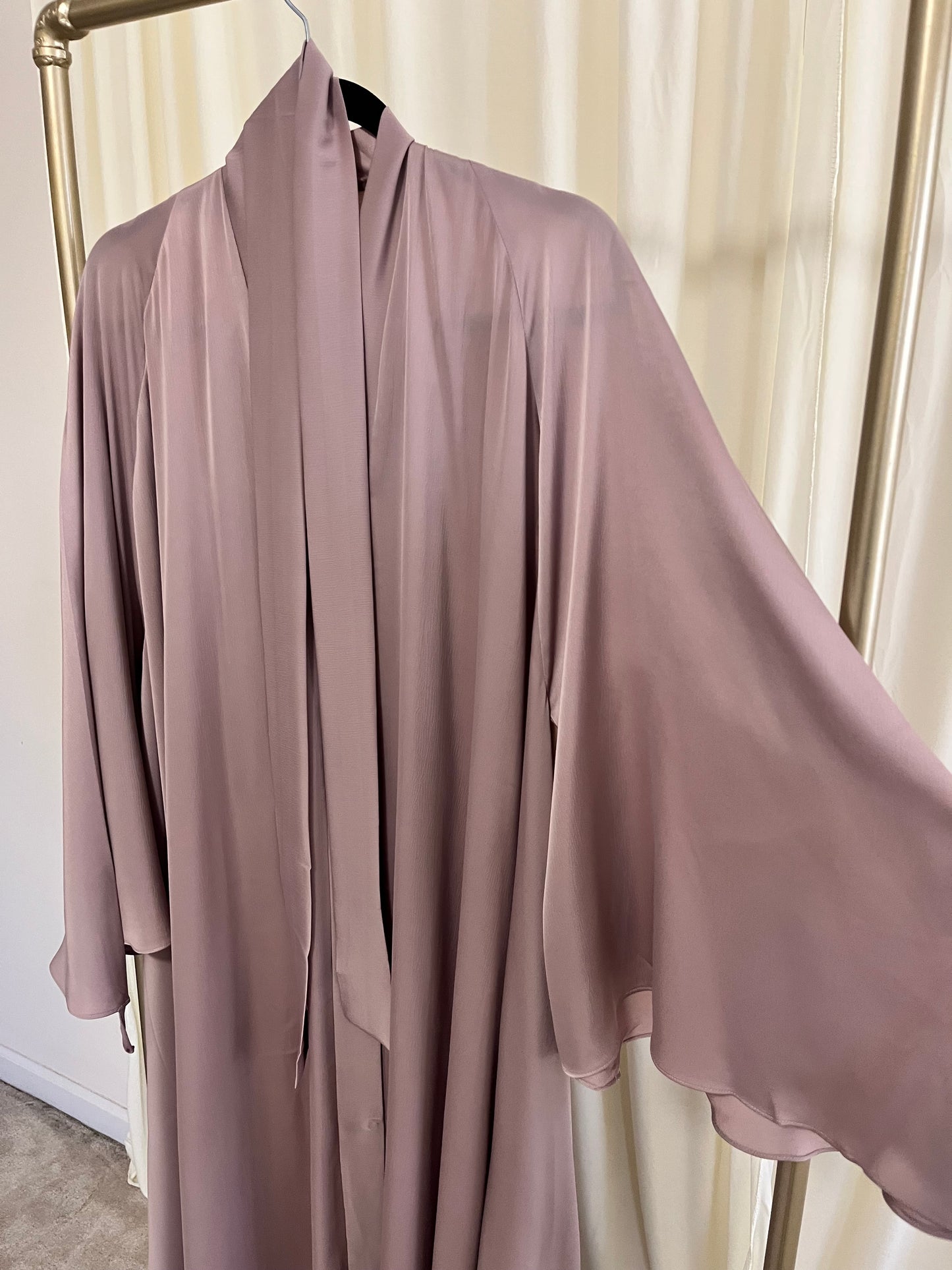 Night Gray Luxe Flow Abaya