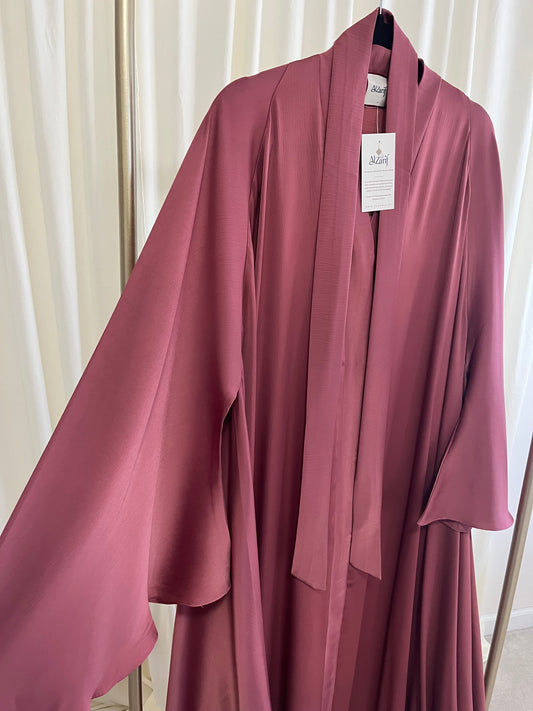 The Crimson Heirloom Chiffon Abaya