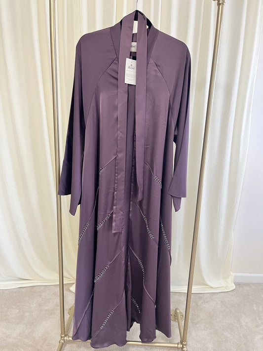 Light Mauve Vine Abaya