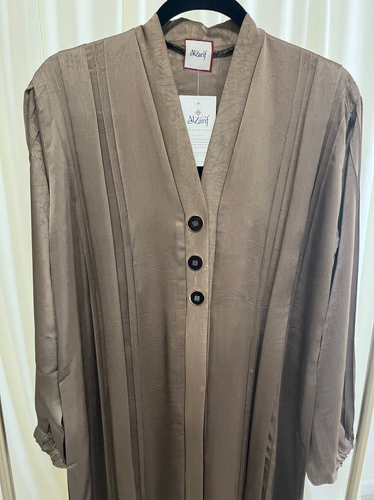 Luxury Bronze Textured Longline Dress