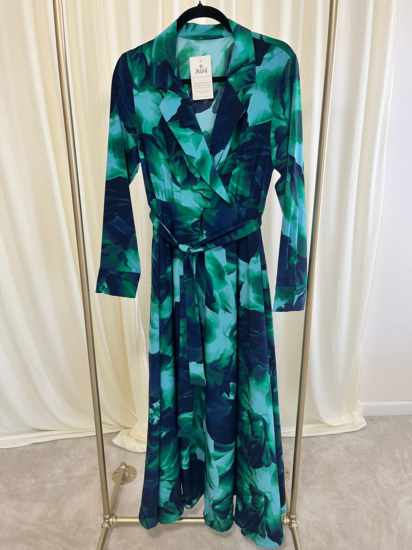 Peacock Garden Flow Dress