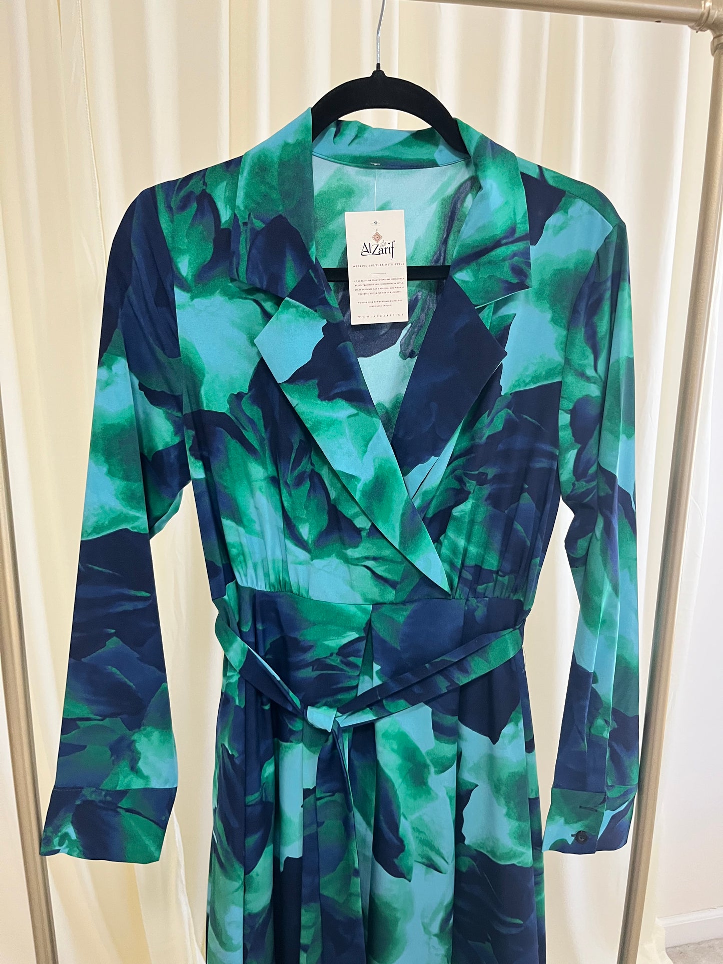 Peacock Garden Flow Dress