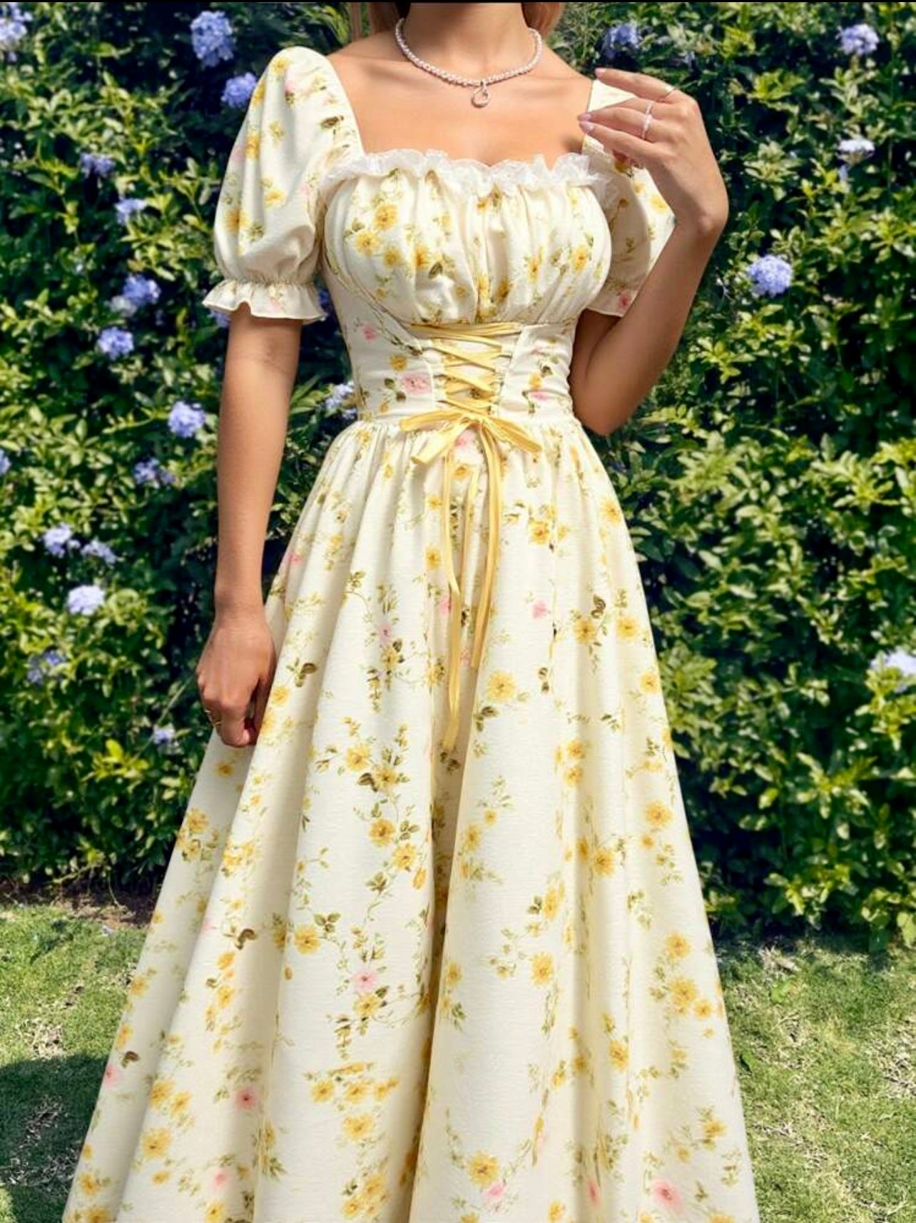 Floral Corset Maxi Dress