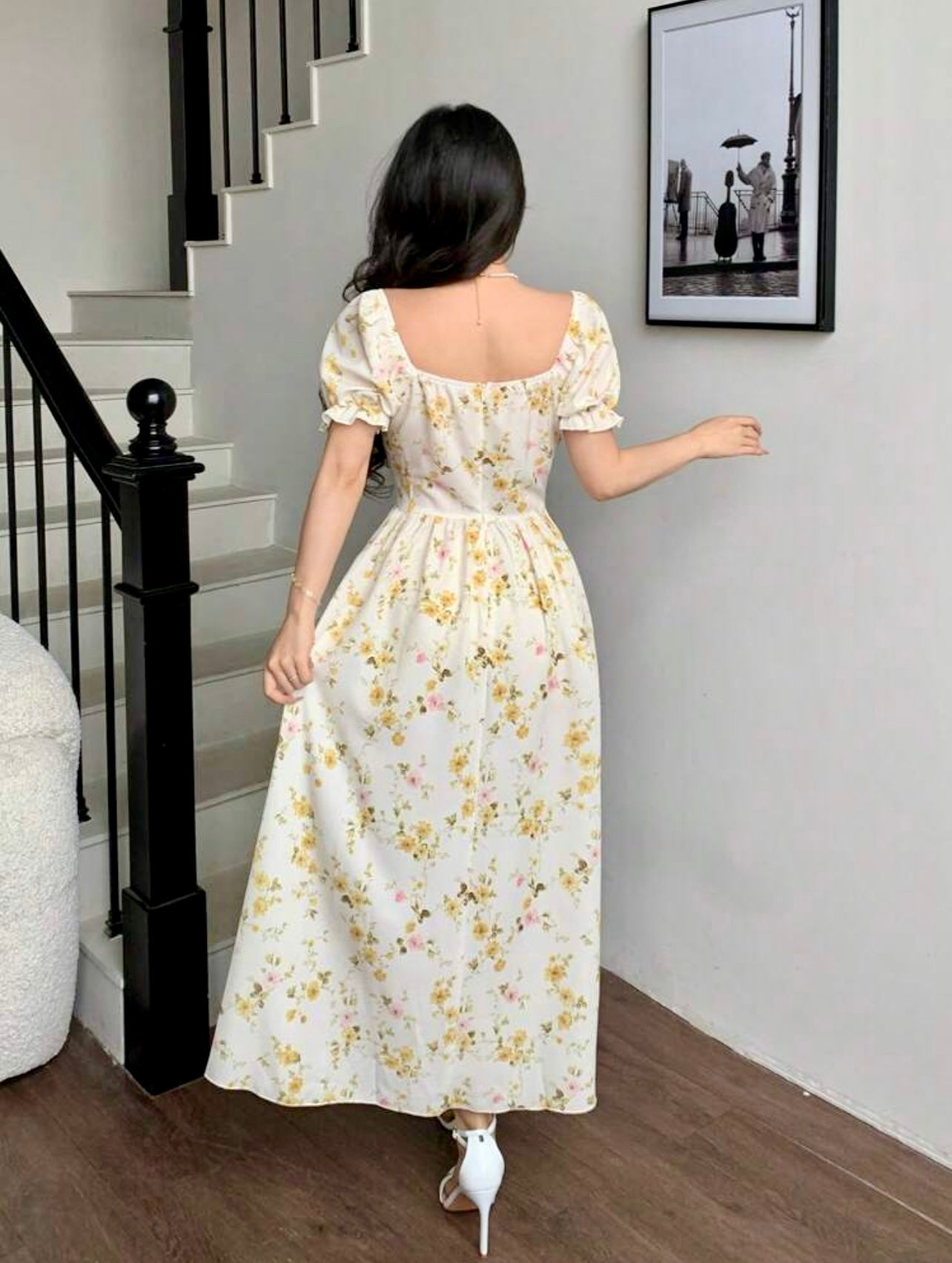 Floral Corset Maxi Dress