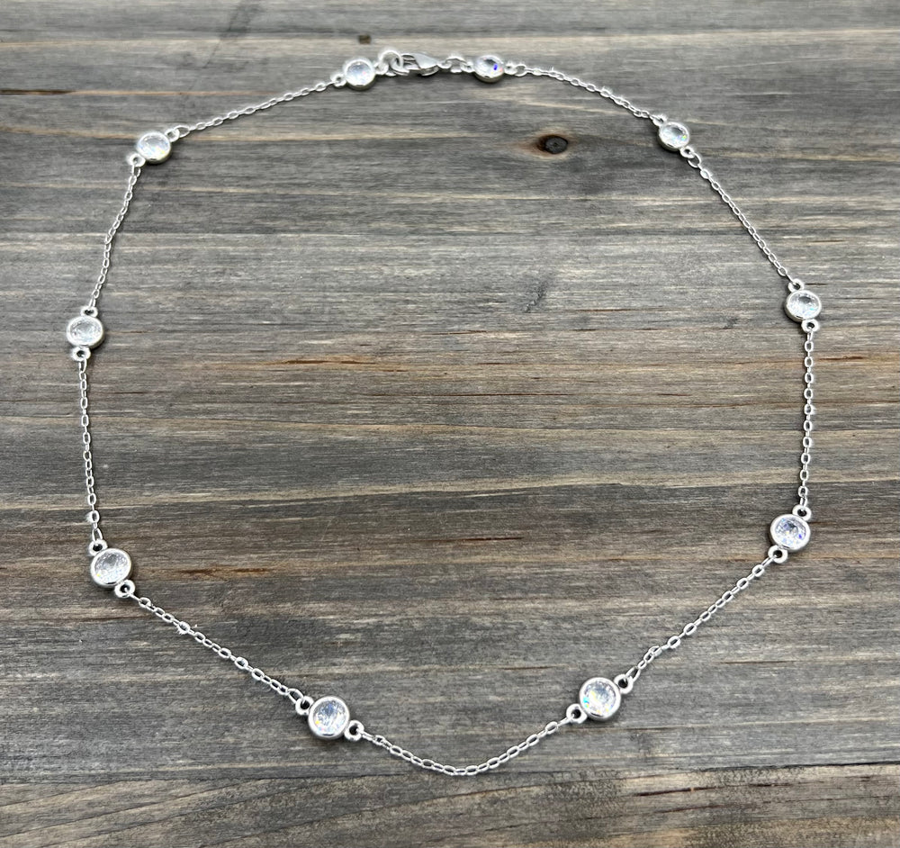 Diamond by Yard long chain with Cubic Zirconia 20"inches