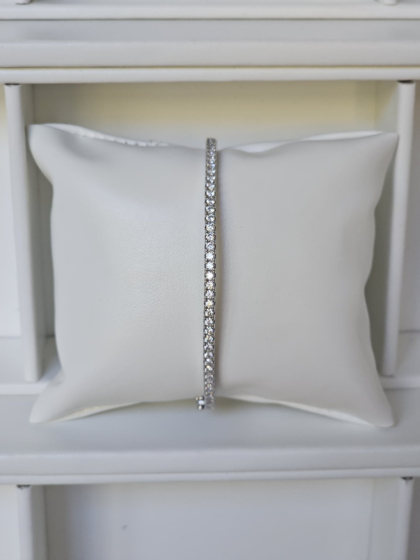 Stainless Steel Tennis Cuff Bracelet |