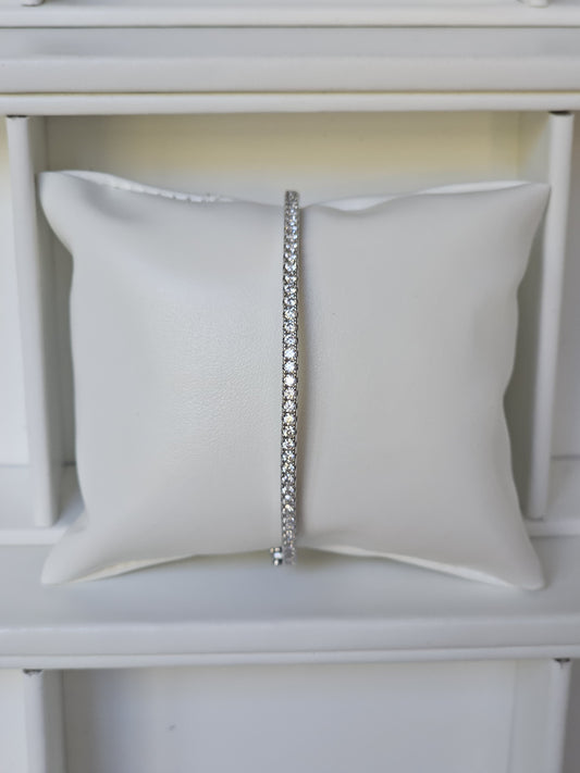 Stainless Steel Tennis Cuff Bracelet |