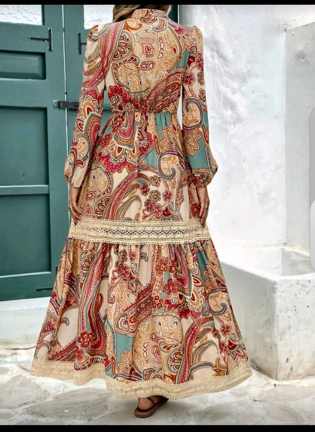 Fall & Floral Lace Gown