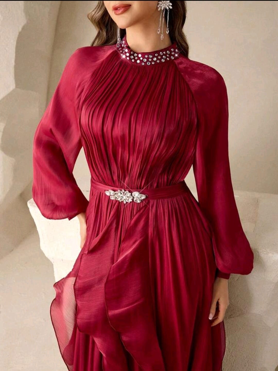 Burgundy Red Elegant Gown