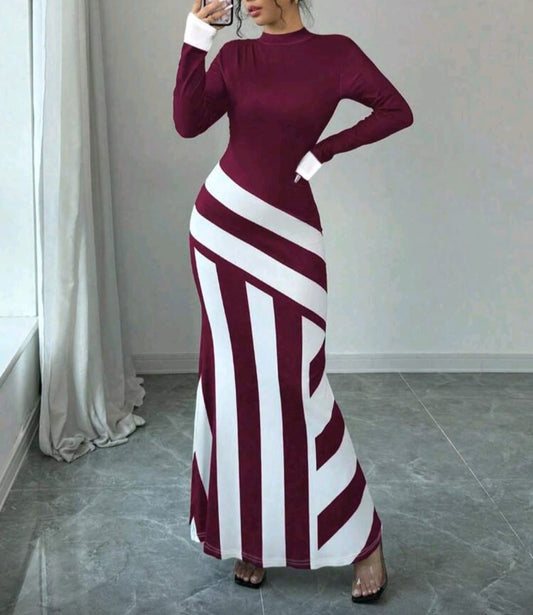 Red And White Straps Body-con