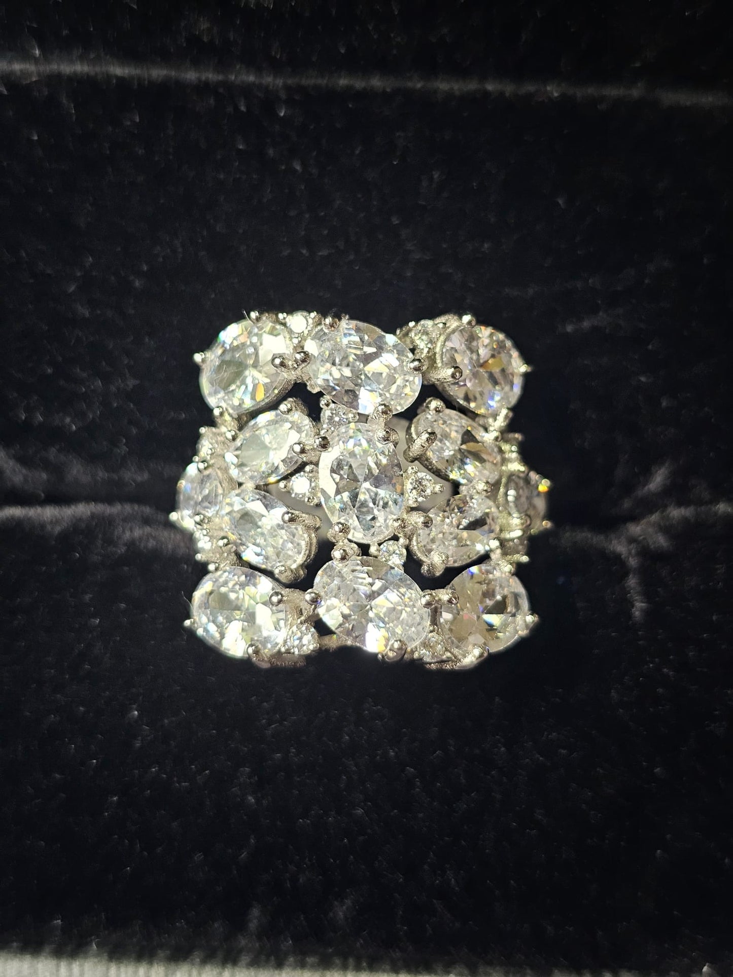 Radiant Cascade Statement Ring