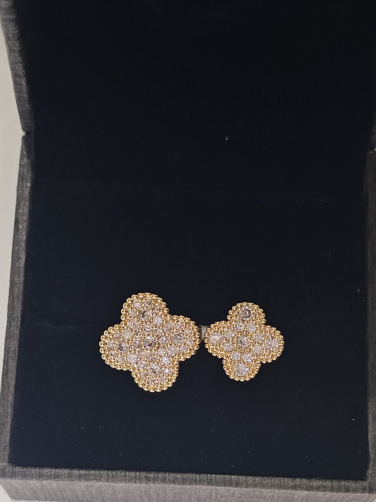 Double Clover Ring – Elegant Two Clover Head Design