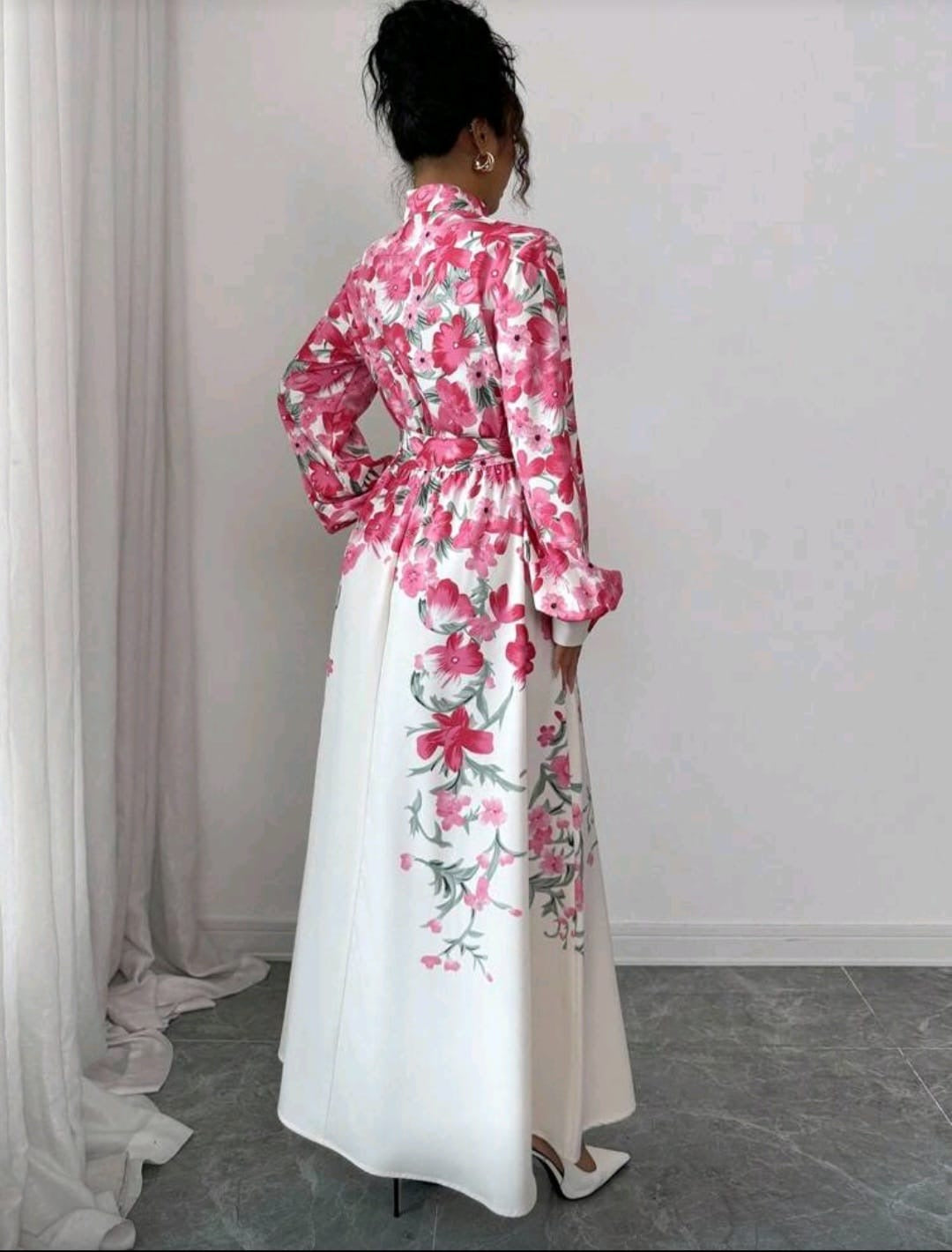 Pink Flower Ombre Dress