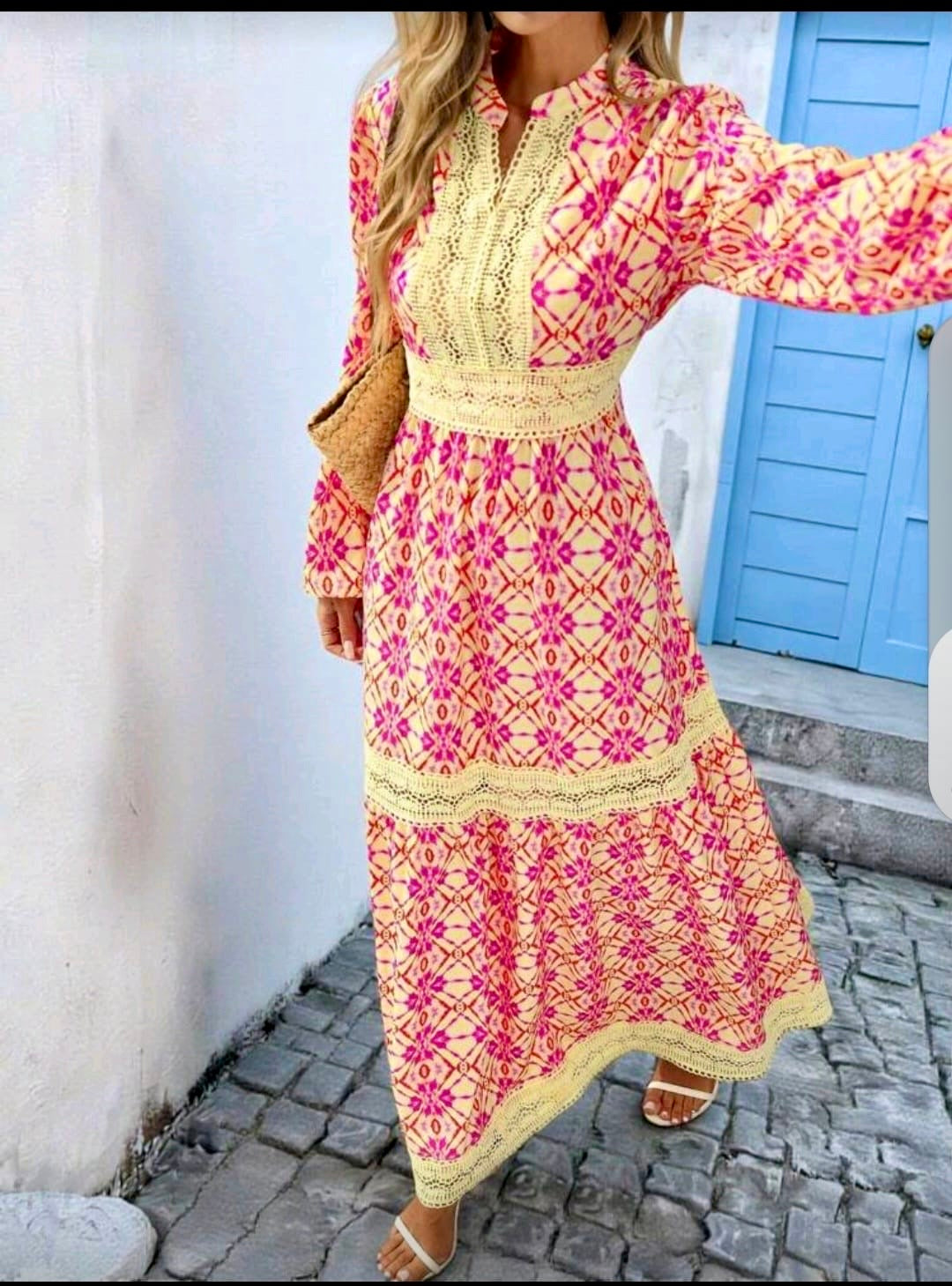 Fall & Floral Lace Gown