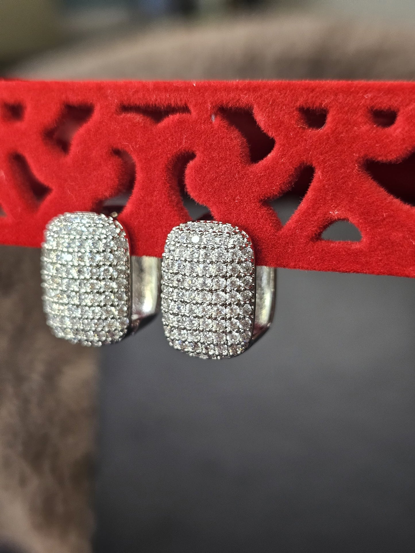 Radiant Grace Silver Diamond Ear Cuff