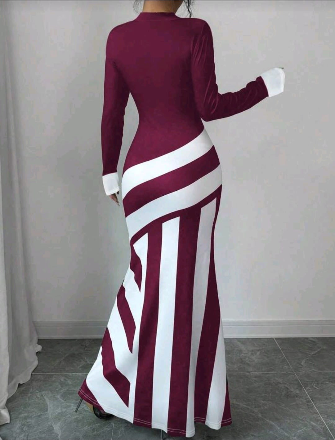 Red And White Straps Body-con